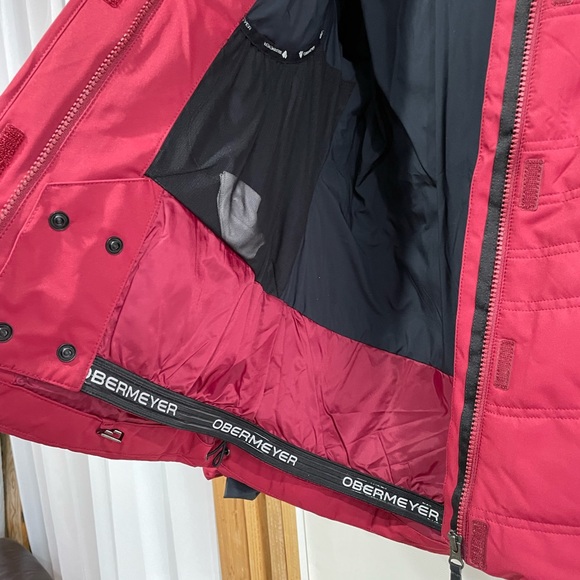 NWT Obermeyer Tuscany II Ski Jacket Size 12 Maroon - Picture 11 of 16